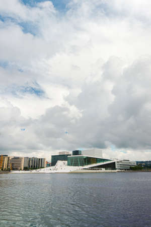 Oslo, Norway - July 15, 2015: Day View of The Oslo Opera House. The Home Of The Norwegian National Opera And Ballet. Norwayのeditorial素材