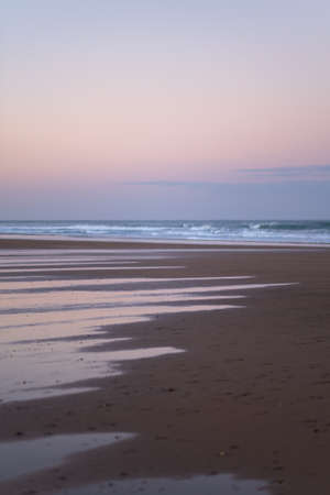 Coast of Sidi Kaouki, Morocco, Africa. Sunset time. morocco's wonderfully sleepy surf town