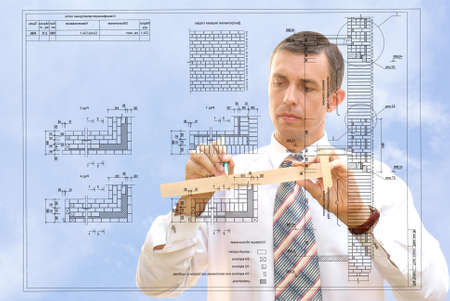 serious engineer-designing resolve compound architectural problem
