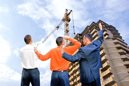 projection -initial preparatory stage in construction new building