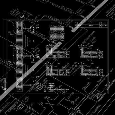  engineering architectural drawing and electrica scheme develop engineer-designerの写真素材
