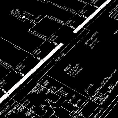  engineering  electrica scheme develop engineer-designer for new constructionの写真素材
