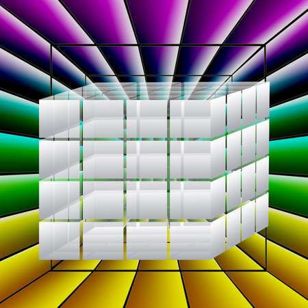 abstract gradient geometry labyrinth-beautiful color background