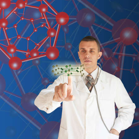 The newest technologies in the field of molecular chemistry and geneticsの写真素材