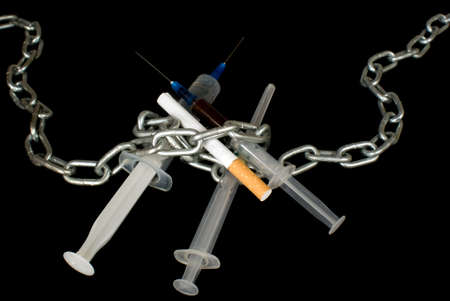 Refuse nicotinic and narcotic dependenceの写真素材