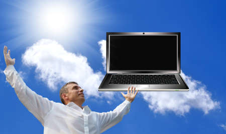 Designing of the newest global telecommunication technologiesの写真素材