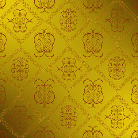 Decorative seamless wallpaperのイラスト素材