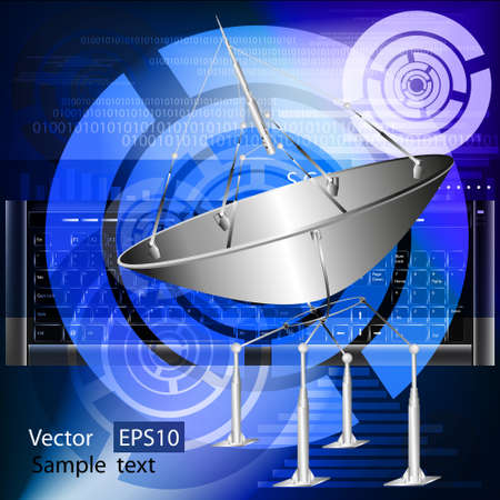 Creation of innovative systems of telecommunication communication and the Internetのイラスト素材