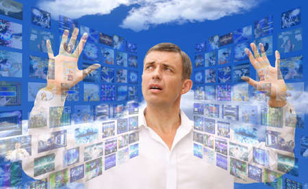 Computer safety in social the Internet networksの写真素材