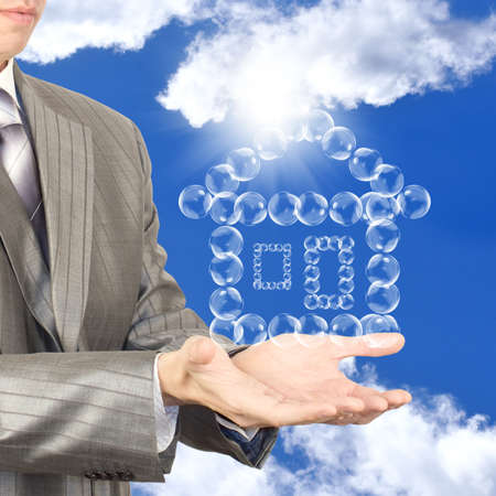 Pink soap dreams of a happy life and well-beingの写真素材