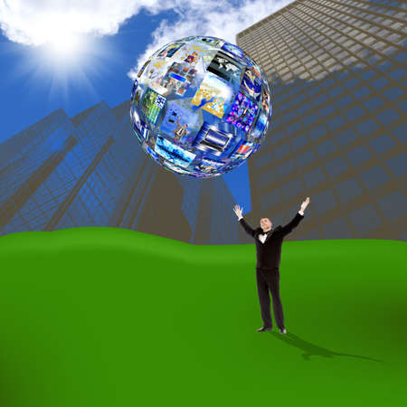 The anti-virus software in social networks the Internetの写真素材