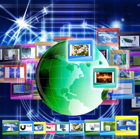 Innovative computer the Internet of technology for social networks  The concept the Internetの写真素材