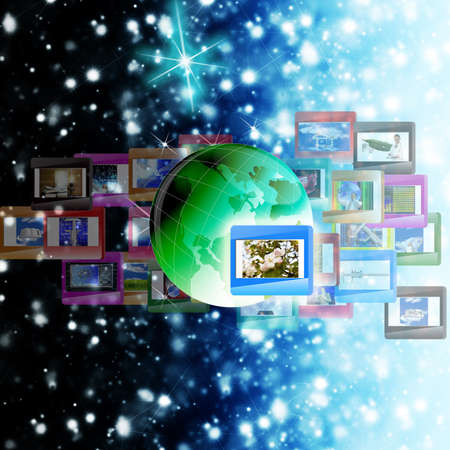 Innovative computer the Internet of technology for social networks  The concept the Internet