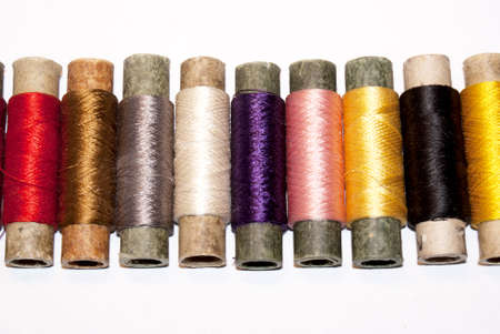 The thread isolated over white background