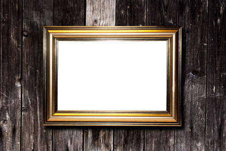 Decorative frame for a photo  on a wooden background