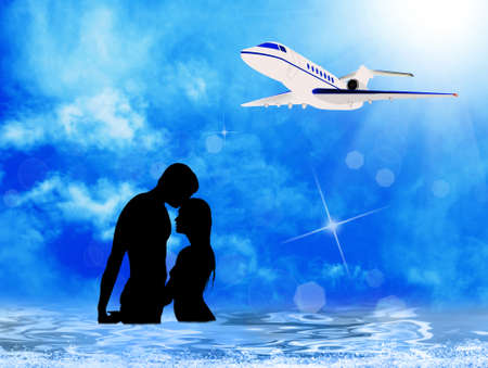 Tourist vacation in the tropical islands of the seaの写真素材