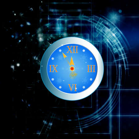 New Years clock 