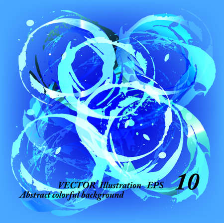 Abstract colorful blue background のイラスト素材