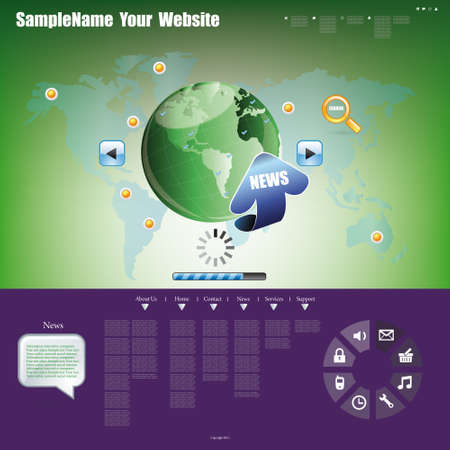 Ilustración de Your website The template - Imagen libre de derechos