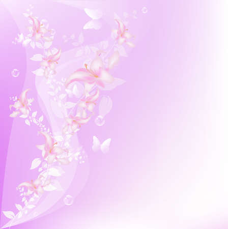 Abstract floral colorful  background のイラスト素材