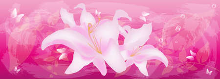 Abstract floral colorful  background  のイラスト素材