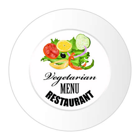 Best menu vegetarian food from restaurantのイラスト素材