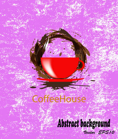 Brochure menu for restaurant, cafe Coffee and tea  Vectorのイラスト素材