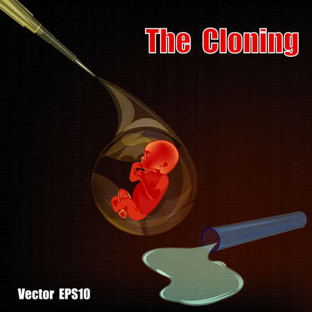 The cloning people  Medical research in the genetics of the futureのイラスト素材