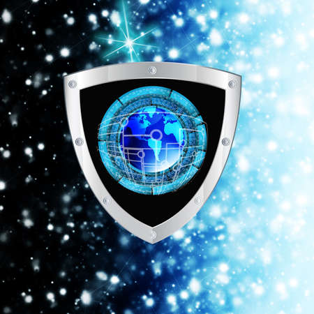 The newest Internet technology Connection Cybersecurityの写真素材