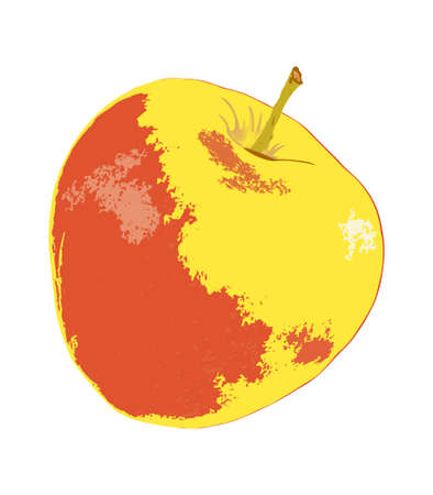 Sweet Apple on a white backgroundの写真素材