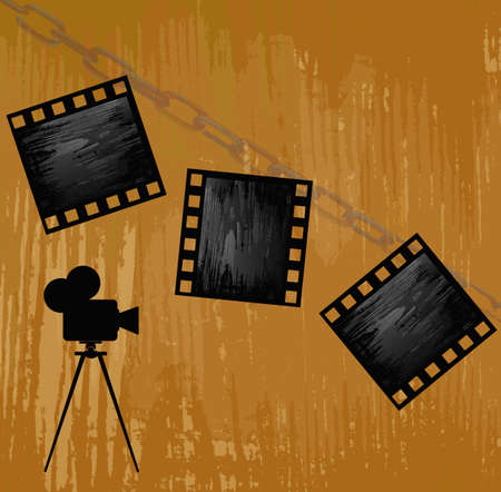 Retro cinematography Abstract background Vectorのイラスト素材