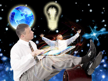 Technology in Science  Concept