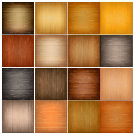 Sets colorful abstract wooden texture Vector illustrationのイラスト素材