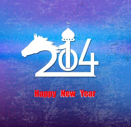 Creative Happy New Year 2014 Infographic Calendars のイラスト素材