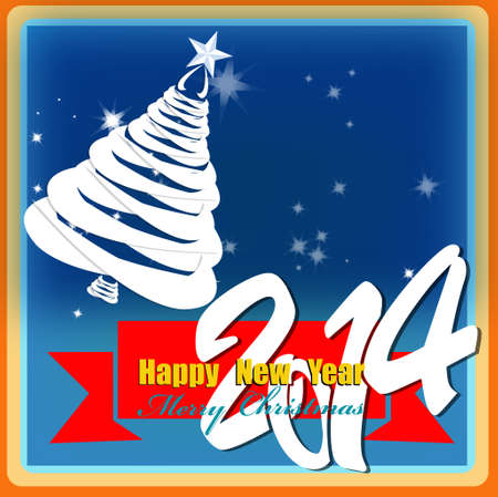 Creative New Year card Christmas Eve  Vector illustrationのイラスト素材