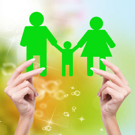 Happy Family Happiness Conceptの写真素材