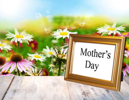 Mothers Day Holiday Flower Card Springの写真素材