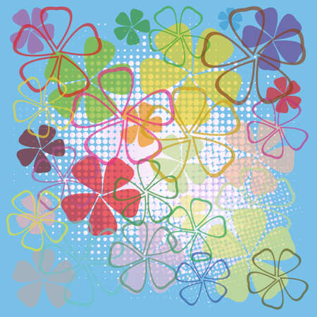 Abstract beautiful flowers wallpaper.vectorのイラスト素材