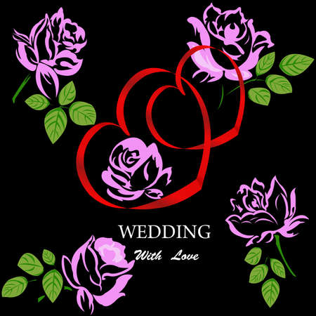 Wedding abstract background.Vectorのイラスト素材