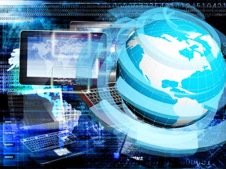 Internet technologies.Science.Connectionの写真素材