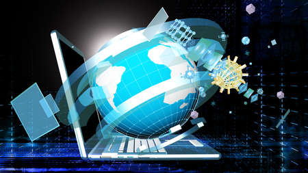 Internet technologies.Science.Connectionの写真素材