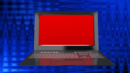 High innovation modern laptop for global Internet technologyの写真素材