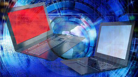 Globalization  computer technologyの写真素材