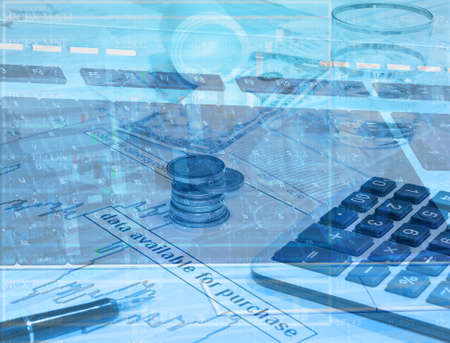 Global e-banking technology.Finance abstract image