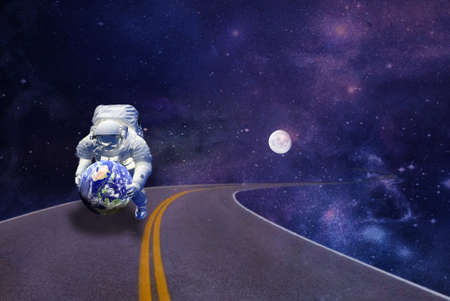 Space mission in planet earth.