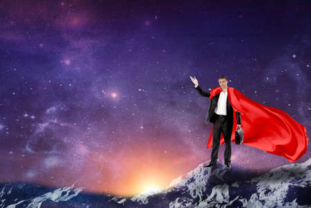 Man in the spaceの写真素材