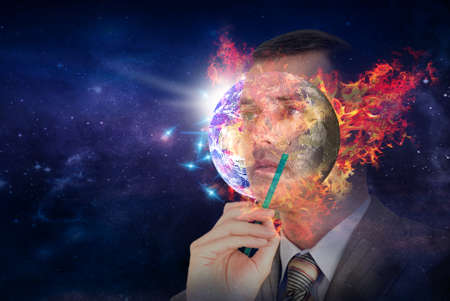 Planet earth in futureの写真素材