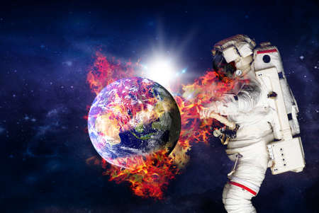 Astronaut with missionの写真素材