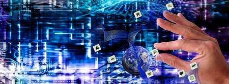 Cyber it concept