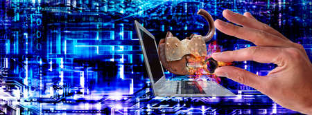 internet cyber securityの写真素材